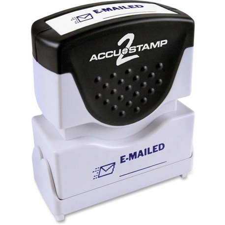 COSCO Shutter Stamp - Message Stamp - "E-MAILED" - 0.50" Impression Width - 20000 Impression(s) - Blue - Rubber, Plastic - 1 Eac