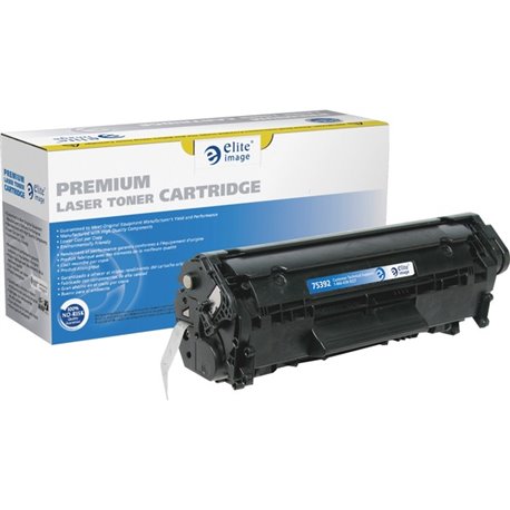 Elite Image Remanufactured MICR Laser Toner Cartridge - Alternative for HP 12A (Q2612A) - Black - 1 Each - 2000 Pages