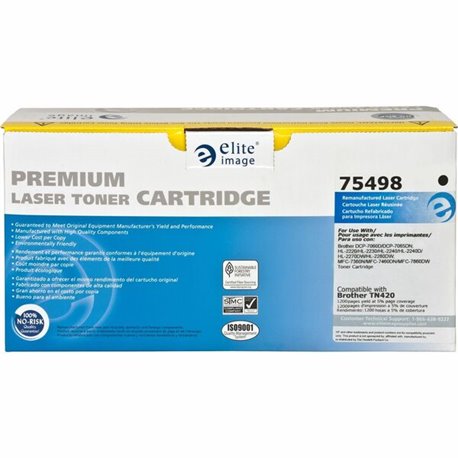 Elite Image Remanufactured Toner Cartridge - Alternative for Brother (TN420) - Laser - 1200 Pages - Black - 1 Each