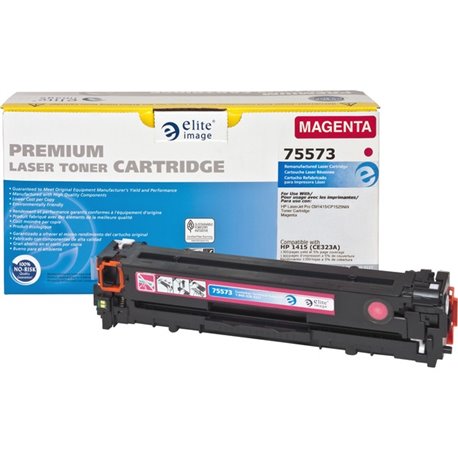 Elite Image Remanufactured Laser Toner Cartridge - Alternative for HP 128A (CE323A) - Magenta - 1 Each - 1300 Pages