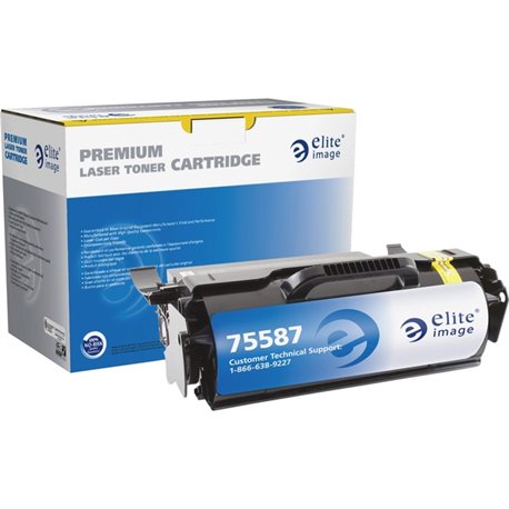 Elite Image Remanufactured MICR High Yield Laser Toner Cartridge - Alternative for Lexmark T650H21A - Black - 1 Each - 25000 Pag