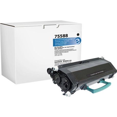 Elite Image Remanufactured Toner Cartridge - Alternative for Lexmark (E260A11A) - Laser - 3500 Pages - Black - 1 Each