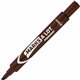 Avery Marks-A-Lot Desk-Style Permanent Markers - Large - 4.7625 mm Marker Point Size - Chisel Marker Point Style - Brown - Brown