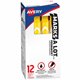 Avery Large Desk-Style Permanent Markers - 4.7625 mm Marker Point Size - Chisel Marker Point Style - Yellow - Plastic Barrel - 1