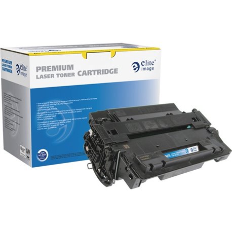 Elite Image Remanufactured MICR Toner Cartridge - Alternative for HP 55X (CE255X) - Laser - High Yield - Black - 12500 Pages - 1