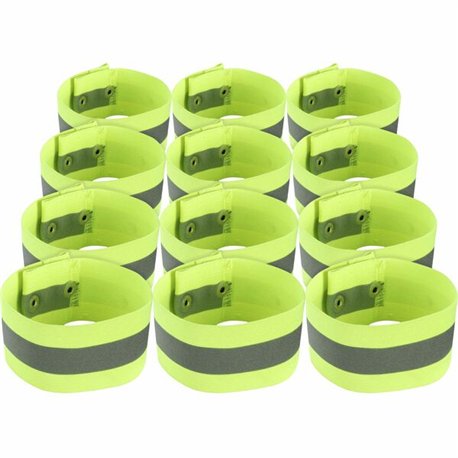 GloWear 8001 Arm/Leg Band - 12 / Carton - Large (L)/Extra Large (XL) - Snap Attachment - 0.3" Height x 2" Width x 6.5" Length - 