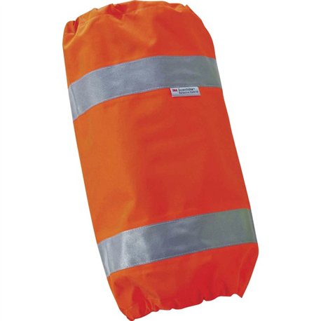 GloWear 8008 Class E Hi-Vis Leg Gaiters - Drawstring Closure Closure - Polyurethane, Polyurethane - Orange - Weather Proof, Refl
