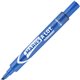 Avery Large Desk-Style Permanent Markers - 4.7625 mm Marker Point Size - Chisel Marker Point Style - Blue - Blue Plastic Barrel 