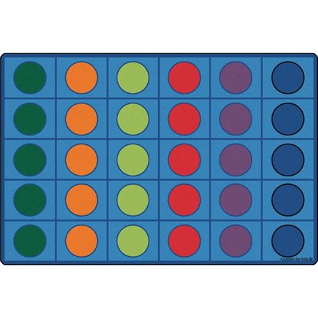Carpets for Kids Seating Circles Circletime Rug - Area Rug - 12 ft Length x 90" Width - Rectangle