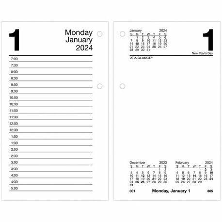 At-A-Glance DayMinder Appointment Book Planner - Julian Dates - Weekly - 12 Month - January 2024 - December 2024 - 8:00 AM to 5: