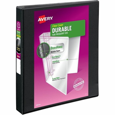 Avery Durable View Binder - EZD Rings - 1" Binder Capacity - Letter - 8 1/2" x 11" Sheet Size - 275 Sheet Capacity - 3 x D-Ring 