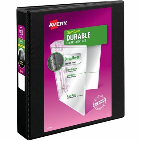 Avery Durable View Binder - EZD Rings - 1 1/2" Binder Capacity - Letter - 8 1/2" x 11" Sheet Size - 400 Sheet Capacity - 3 x D-R