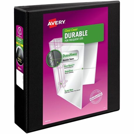 Avery Durable View Binder - EZD Rings - 2" Binder Capacity - Letter - 8 1/2" x 11" Sheet Size - 540 Sheet Capacity - 3 x D-Ring 