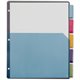 Cardinal Extra-tough Poly Dividers - 20 Tab(s) - 5 Tab(s)/Set - 8.5" Divider Width x 11" Divider Length - Letter - 3 Hole Punche