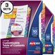 Avery Ready Index Custom TOC Binder Dividers - 30 x Divider(s) - 1-10 - 10 Tab(s)/Set - 8.5" Divider Width x 11" Divider Length 