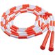 Champion Sports Plastic Segmented Jump Rope - 10 ft Length - Beaded - White, Orange - Plastic