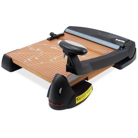 Elmer's X-ACTO 12" Blade Wood Base Laser Trimmer - Cuts 12Sheet - 12" Cutting Length - 15" Height x 18.3" Width - Wood Base, Ste