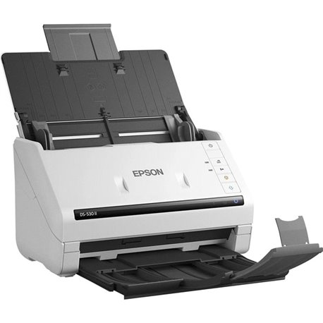 Epson DS-530 II Large Format ADF Scanner - 600 dpi Optical - 30-bit Color - 24-bit Grayscale - 35 ppm (Mono) - 35 ppm (Color) - 