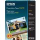 Epson Matte Inkjet Presentation Paper - White - 90 Brightness - 90% Opacity - Letter - 8 1/2" x 11" - 27 lb Basis Weight - Matte