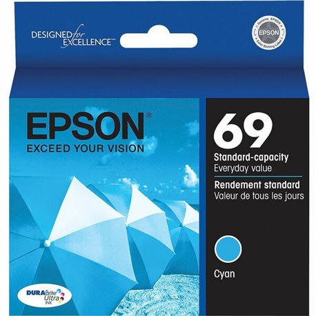 Epson DURABrite Original Ink Cartridge - Inkjet - 350 Pages - Cyan - 1 Each