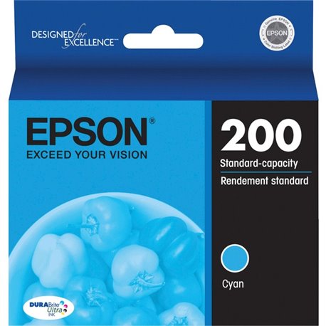 Epson DURABrite Ultra 200 Original Ink Cartridge - Inkjet - Cyan - 1 Each