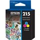 Epson 215 Original Inkjet Ink Cartridge - Tri-color - 1 Each - 215 Pages