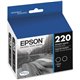 Epson DURABrite Ultra Ink T220 Original Ink Cartridge - Inkjet - Standard Yield - Black - 1 Each