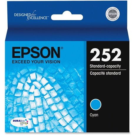 Epson DURABrite Ultra T252220 Original Standard Yield Inkjet Ink Cartridge - Cyan - 1 Each - 300 Pages