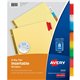 Avery Big Tab Insertable Dividers - Reinforced Gold Edge - 8 Blank Tab(s) - 8 Tab(s)/Set - 8.5" Divider Width x 11" Divider Leng