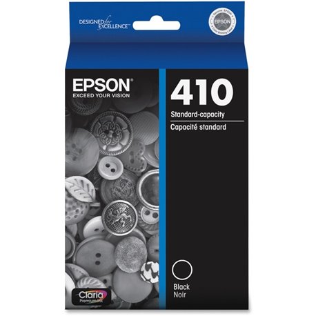 Epson Claria 410 Original Inkjet Ink Cartridge - Black - 1 Each - 250 Pages