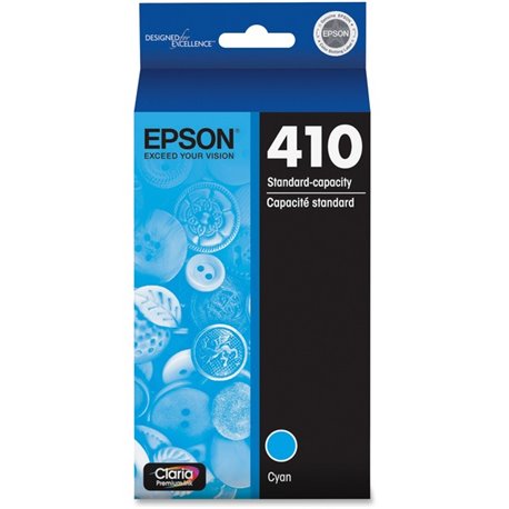 Epson Claria 410 Original Inkjet Ink Cartridge - Cyan - 1 Each - 300 Pages