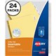 Avery Big Tab Insertable Dividers - 192 x Divider(s) - 8 Tab(s) - 8 - 8 Tab(s)/Set - 8.5" Divider Width x 11" Divider Length - 3