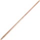 Ettore Floor Squeegee Wooden Pole Handle - 54" Length - 1" Diameter - Natural - Wood - 1 Each