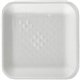 SEPG Genpak Supermarket Meat Trays - Food, Meat - White - Foam Body - 1000 / Carton