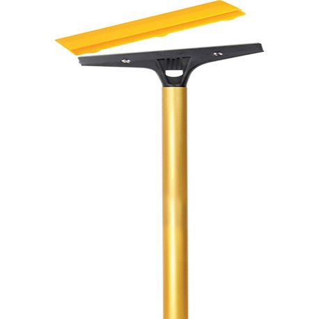 Ettore Heavy Duty Floor Scraper - 4" Carbon Steel Blade - 48" Anodized Aluminum Handle - 1" Height x 6" Width x 52" Length - Hea