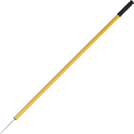 Ettore Trash Picker - 44" Reach - Lightweight, Extended Tip, Safety Guard, Ergonomic Handle - Steel - Gold - 1 Each