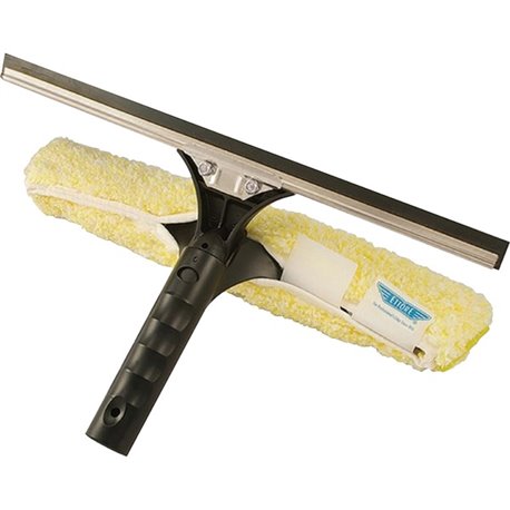 Ettore Stainless BackFlip Cleaning Tool - 10" Blade - 3" Height x 11.8" Width x 8.8" Length - Light Weight, Grooved Handle, Fati