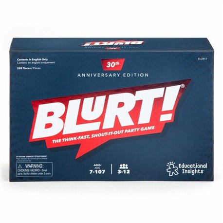 Educational Insights Blurt Word Race Game - Strategy - 3 to 12 Players - 1 Each