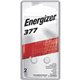 Energizer 377 Silver Oxide Button Battery, 2 Pack - For Multipurpose - SR66 - 1.6 V DC - 24 mAh - Silver Oxide - 2 / Pack