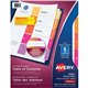 Avery Ready Index Table of Content Dividersfor Laser and Inkjet Printers - 5 x Divider(s) - 1-5 - 5 Tab(s)/Set - 8.5" Divider Wi