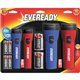 Energizer LED Flashlight Combo Pack - LED - Bulb - 25 lm LumenD - Battery - Red, Blue - 4 / Pack