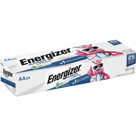 Energizer Ultimate Lithium AA Batteries 4-Pack - For LED Light, Stud Finder, Mouse, Laser Level - AA - 3000 mAh - 36 / Carton