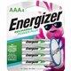 Energizer Recharge Power Plus Rechargeable AAA Batteries, 4 Pack - For Multipurpose - Battery Rechargeable - AAA - 1.2 V DC - Ni