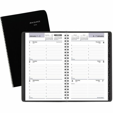 At-A-Glance DayMinder Premiere Planner - Large Size - Julian Dates - Monthly - 14 Month - December 2023 - January 2025 - 1 Month