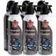 Falcon Dust-Off Compressed Gas Duster - Ozone-safe, Moisture-free - 6 / Pack - Black