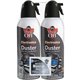 Falcon Dust-Off Compressed Gas Duster - Ozone-safe, Moisture-free - 2 / Pack