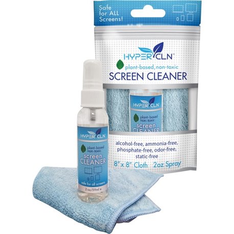 Falcon HyperClean Plant-based Screen Cleaner Kit - For Multipurpose - 2 fl oz - Anti-static, Non-toxic, Non-alcohol, Ammonia-fre