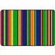 Flagship Carpets Basics Stripes Classroom Rug - 48" Length x 72" Width - Rectangle - Primary - Nylon