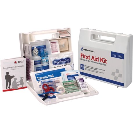 First Aid Only 25 Person Bulk First Aid Kit - 107 x Piece(s) For 25 x Individual(s) - 2.5" Height x 8.4" Width x 9" Depth Length