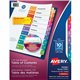 Avery Ready Index Table of Content Dividers for Laser and Inkjet Printers - 10 x Divider(s) - 1-10 - 10 Tab(s)/Set - 8.5" Divide